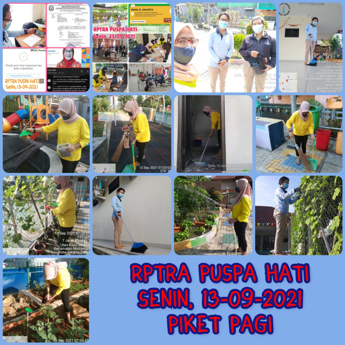 Piket Monitoring Pengelola RPTRA Puspa Hati